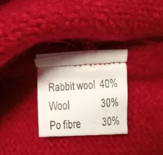 Chaleco de punto NUOPAI en color rojo