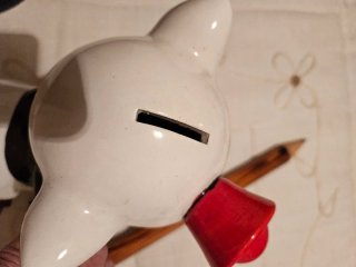 Hucha Porky de cerámica y Super Lapicero de madera