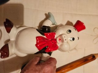 Hucha Porky de cerámica y Super Lapicero de madera