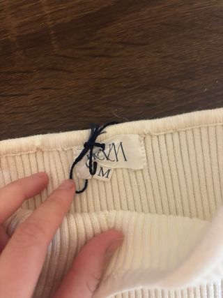 Top Byniumaal Blanco Tejido