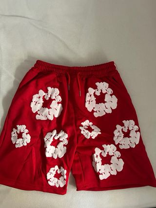 Conjunto Chandal Rojo Flores Blancas