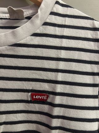 Camiseta Levi's Rayas Blanco y Negro