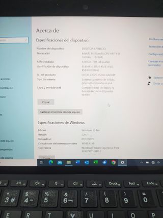 Microsoft Surface Go 2 + Teclado Portátil Tablet