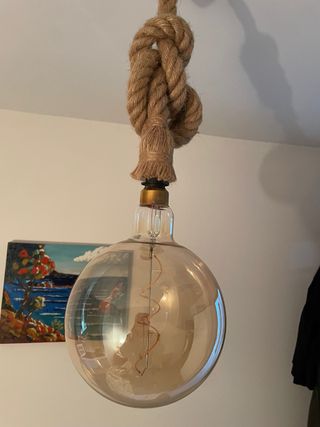 Lámpara cuerda estilo Edison