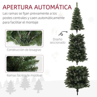 Árbol de Navidad Artificial 225 cm con 980 Ramas