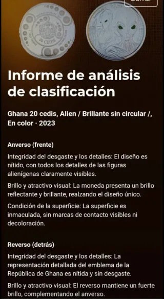 Ghana 20 Cedis Alien Brillante Sin Circular