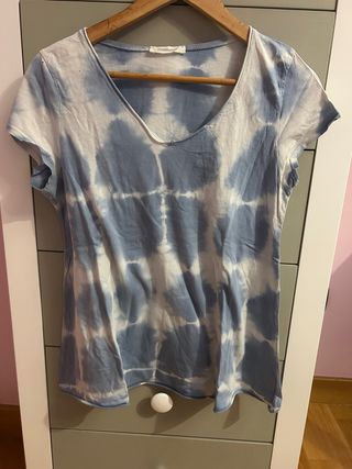Camiseta Renatta and Go Tie Dye Azul y Blanca