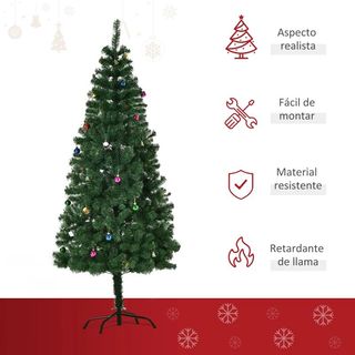 Árbol de Navidad Artificial 180 cm con 624 Ramas