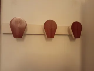 Perchero de pared madera