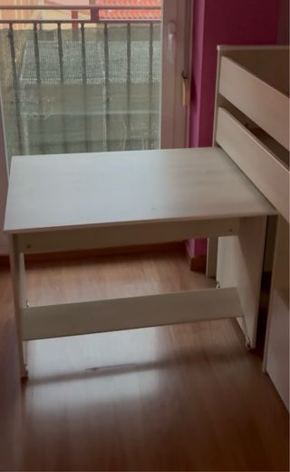 Cama alta infantil madera