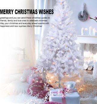 SOLAGUA Árbol de Navidad Artificial C/Efecto Brill