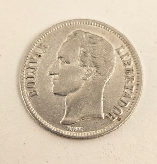 Lote 5 Monedas Antiguas Venezuela