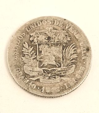 Lote 5 Monedas Antiguas Venezuela
