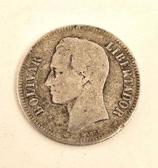 Lote 5 Monedas Antiguas Venezuela