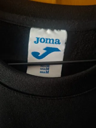 Sudadera Joma Negra y Naranja Talla M