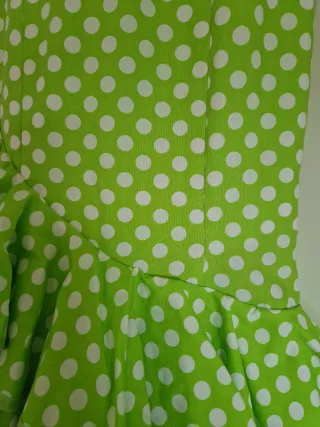 Traje Flamenca Lunares Verde