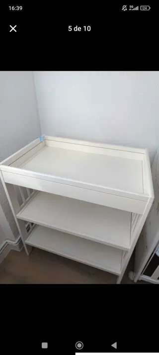 Cambiador de bebé blanco 50€ no negociable