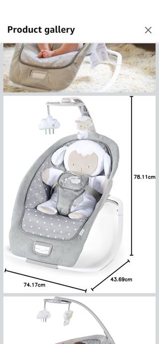 Hamaca eléctrica Ingenuity Cuddle Lamb