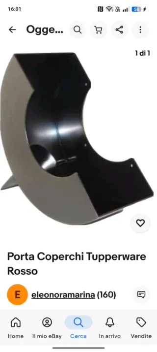 Porta coperchi Tap rosso