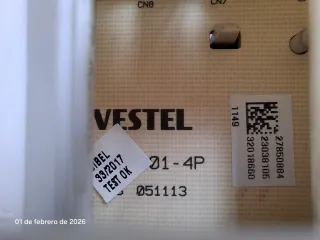 PANEL DE CONTROL LAVADORA ROMMER