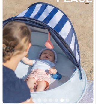 Piscina bebé plegable protección solar