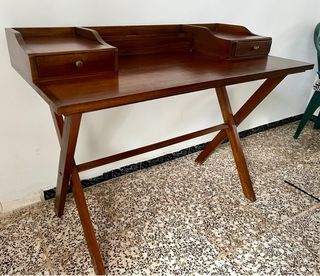 Escritorio bureau madera con cajones