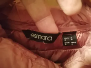 Parka rosa acolchada mujer