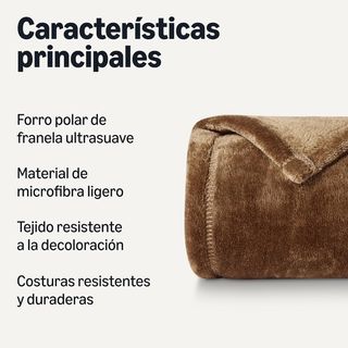 Amazon Basics Manta de Forro Polar Suave y Cálida