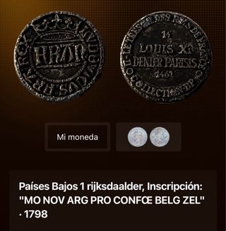 Monedas Plata y antiguas.