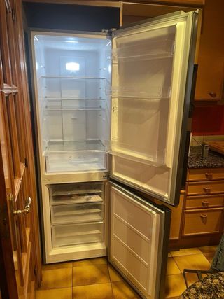 Nevera combi inoxidable