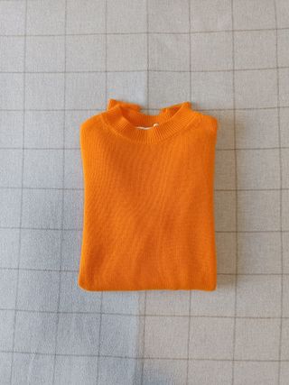 Jersey Lana Zara Talla S Naranja