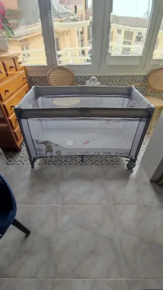 Cuna de viaje Cotton Juice doble nivel