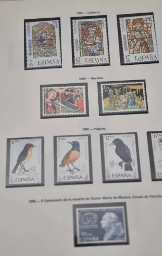 Sellos España 1985 Año Completo 5 Hojas Edifil