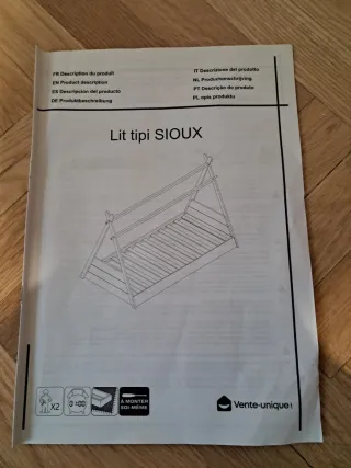 Estructura Cama Montessori Tipi 90x190