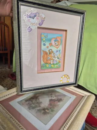 Cuadro decorativo con figura de oso