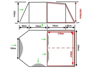 Tienda de campaña Gelert Corona 6