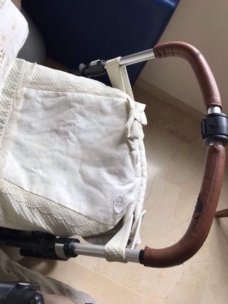 Carrito de bebé doble con accesorios