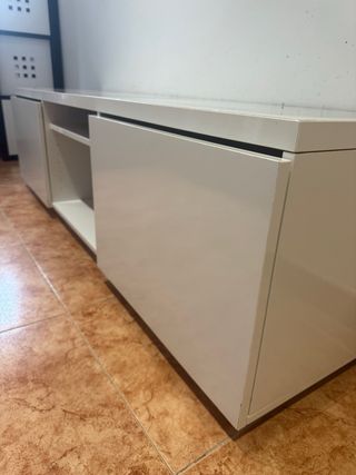 Mueble TV Ikea Byas Blanco