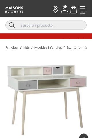 Módulo de almacenaje infantil blanco