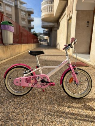 Bici rosa para ninas 4-7 años