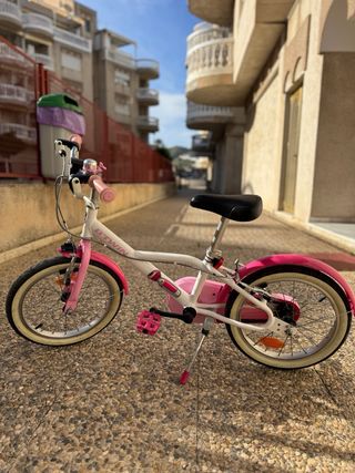 Bici rosa para ninas 4-7 años