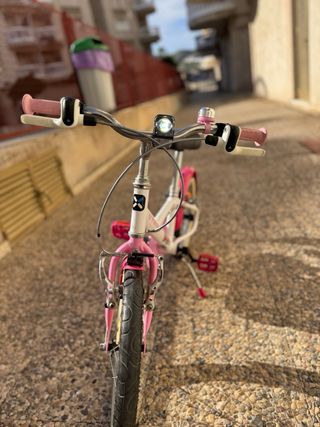 Bici rosa para ninas 4-7 años