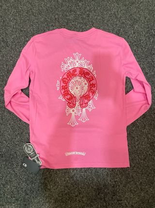 Chrome Hearts Camiseta Manga Larga Rosa