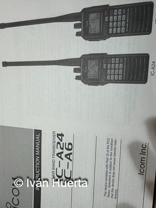 Icom IC-A6 Walkie Talkie Banda Aérea