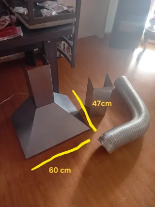 Campana extractora 60 cm + tubo