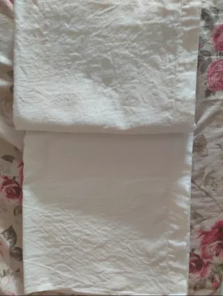 Lenzuolo matrimoniale piano misto lino bianco