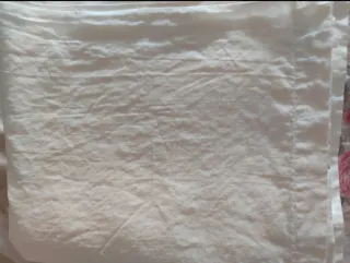 Lenzuolo matrimoniale piano misto lino bianco