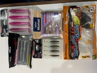 Lote vinilos pesca varios modelos