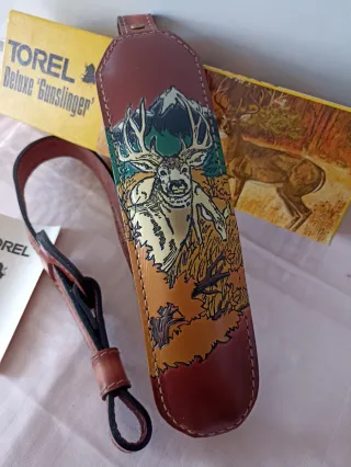 Correa porta fusil de piel Torel made in USA