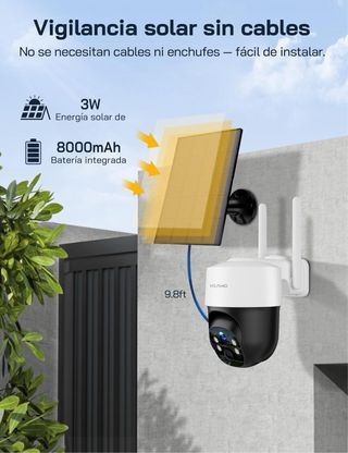 Cámara vigilancia exterior Solar 4G